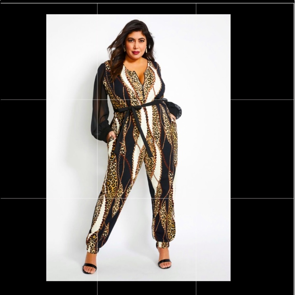 Animal Print Jumpsuit
